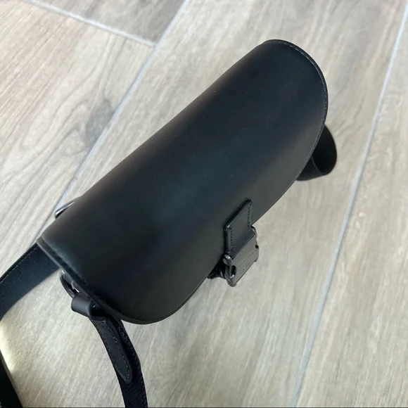 Coach Track Small Flap Crossbody In Signature Canvas - Picture 6 of 10